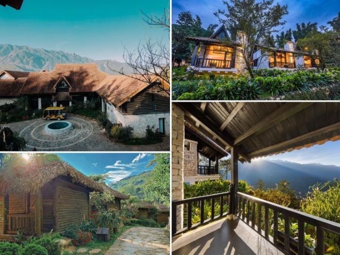 Các căn hộ được thiết kế trên sườn đồi tại Resort Sapa Jade Hill